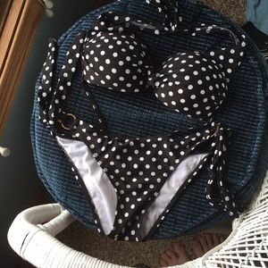 Polka dot bikini swimsuit